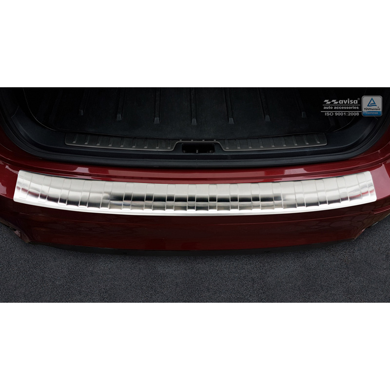 Stainless Steel Rear bumper protector  BMW X6 (E71) 2009-2014 'Ribs'