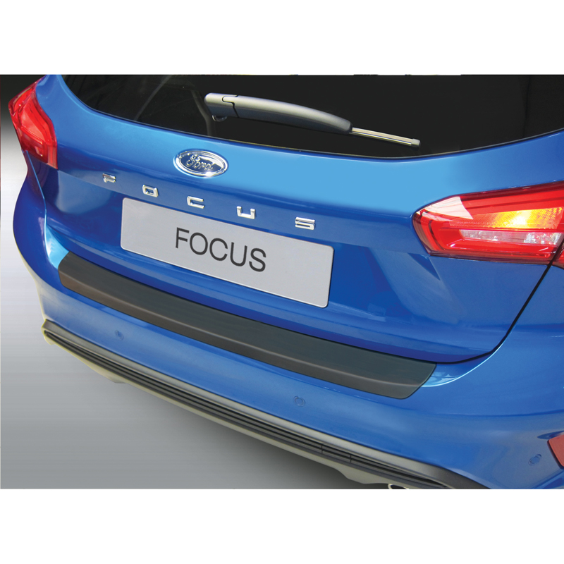 ABS Rear bumper protector  Ford Focus IV HB 5-doors 9/2018- Black