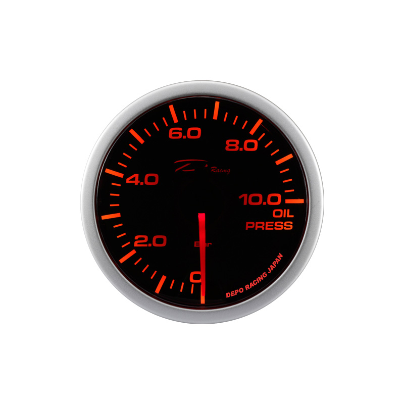 Depo Racing WA-Series Instrument - Oliedruk 0,0>10,0 bar - 52mm