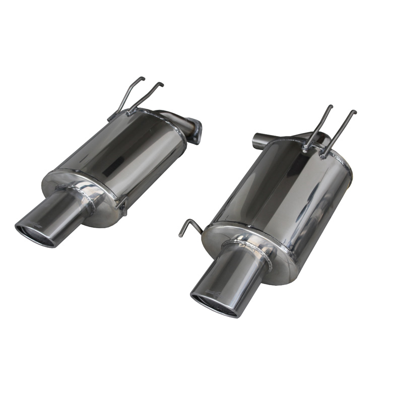 100% Inox Double Sport Exhaust  Honda Accord 2.4 Executive 2003- Left/Right 120x80mm
