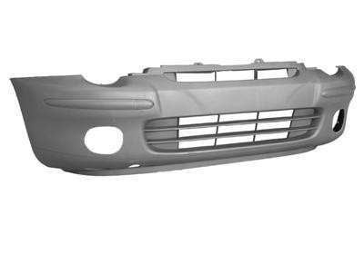 voorbumper, zwart, met mistlampgaten Fiat Multipla, 1999-2004