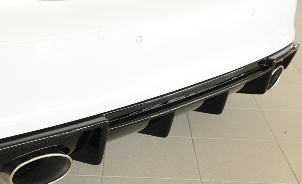 Achterbumper Diffusor Audi A3 8V 12-16 3deurs/Sportback Glossy black Rieger