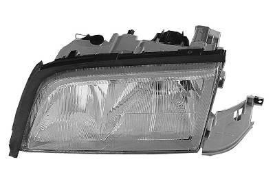 koplamp, Bosch, H1+H1+H7, pneum verstelb, links, 07/1998-Mercede