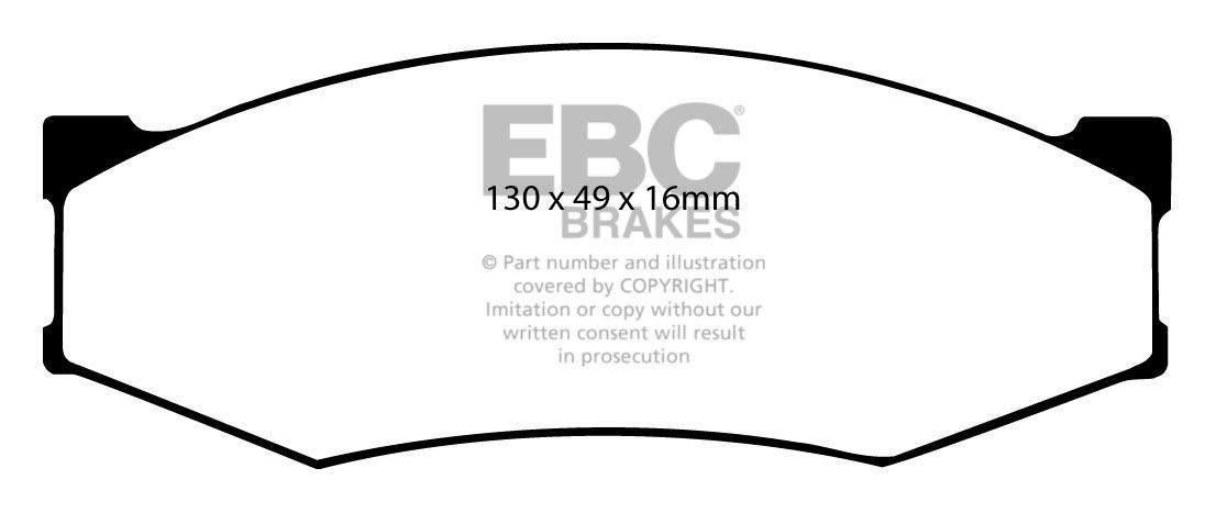 EBC Brakes NISSAN Bluebird 1.8 Turbo (U11) 84-86 Remblokken voor