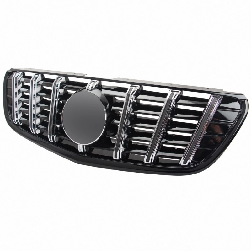 Grill Mercedes V-Class W447 Vito (2014-..) GT Look Glans Zwart/Chroom