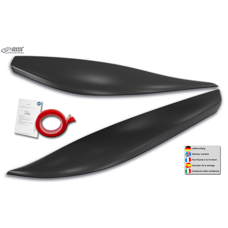 Koplampspoilers  Ford Kuga II (DM2) excl. Facelift 2013-2016 (ABS)