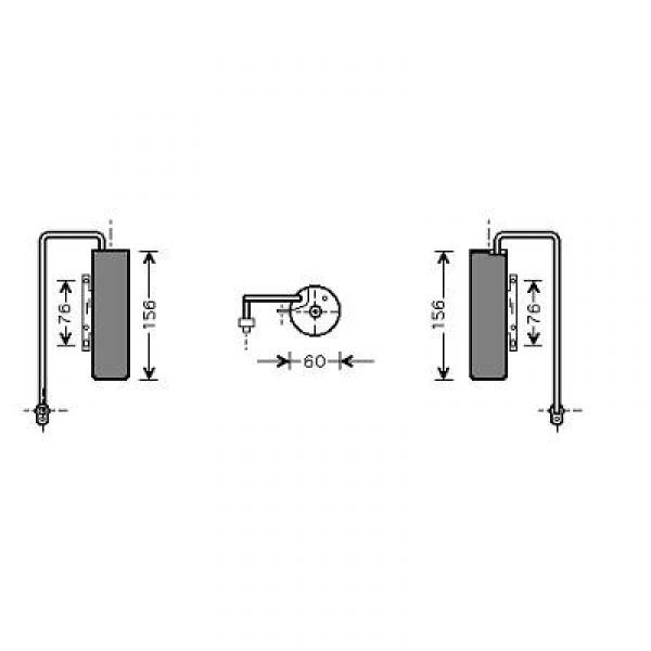 Droger SIGNUM+VECTRA C, 02-04 2.0 DTi+2.2 DTi M/A