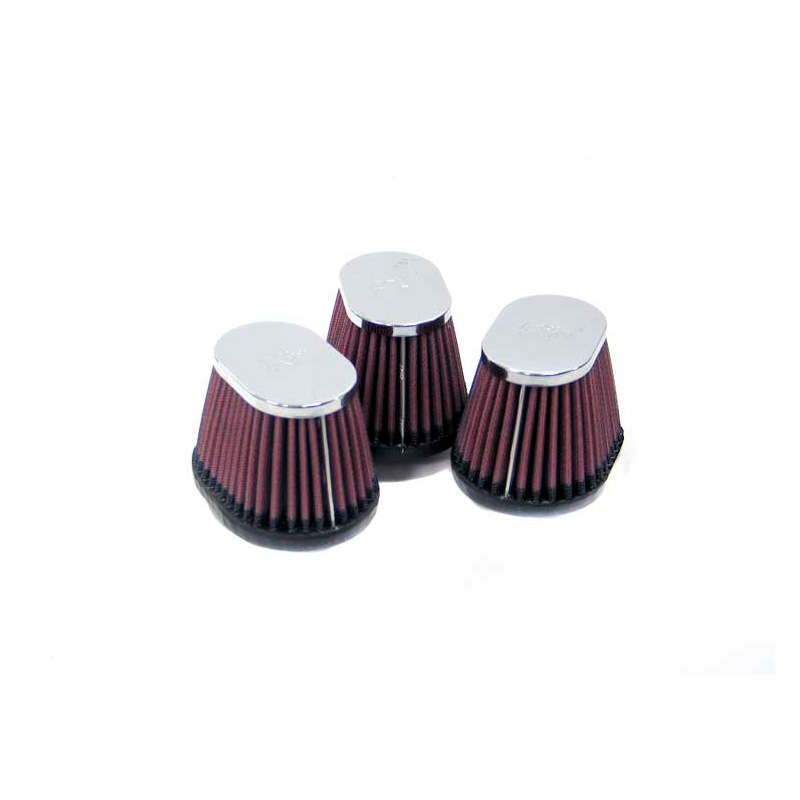 K&N Universeel Luchtfilter Ovaal/Konisch 54mm offset aansluiting, 102mm x 76mm onder, 76mm x 51mm top, 70mm hoogte (RC-0983) (set van 3)