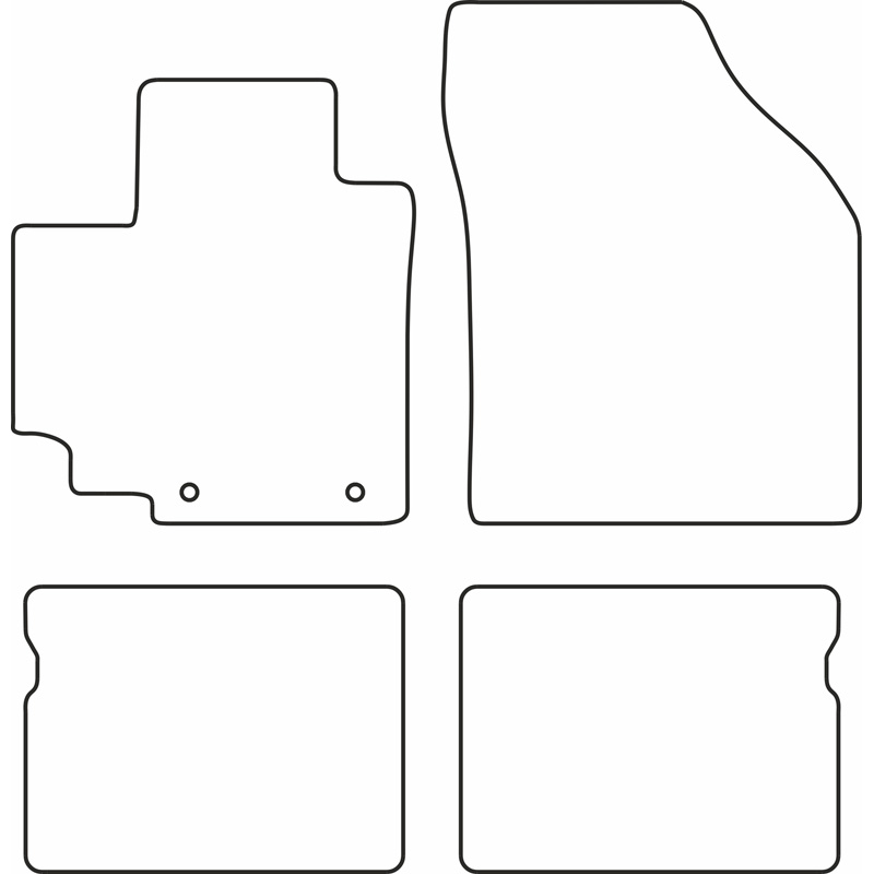 Set velour car mats  Suzuki Celerio 2015-