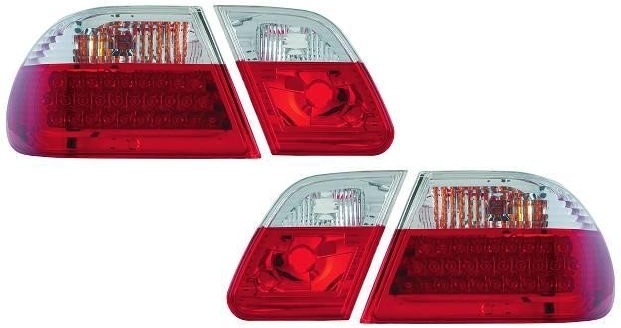 Achterlichten LED Mercedes E-Class W210 rood/wit