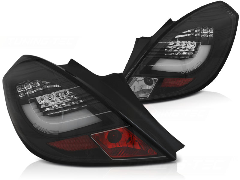 Achterlichten Opel Corsa D 06-14 LED Tube Bar Zwart