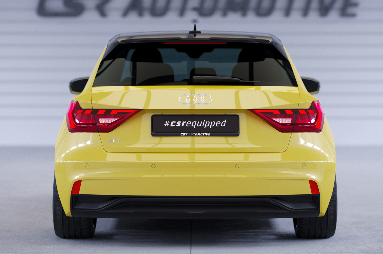 Spoiler Audi A1 (Type GB) CSR Glans Zwart