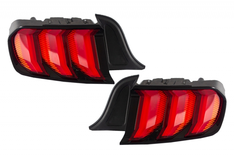 Achterlichten Ford Mustang VI S550 15-22 Dynamic Rood/Zwart