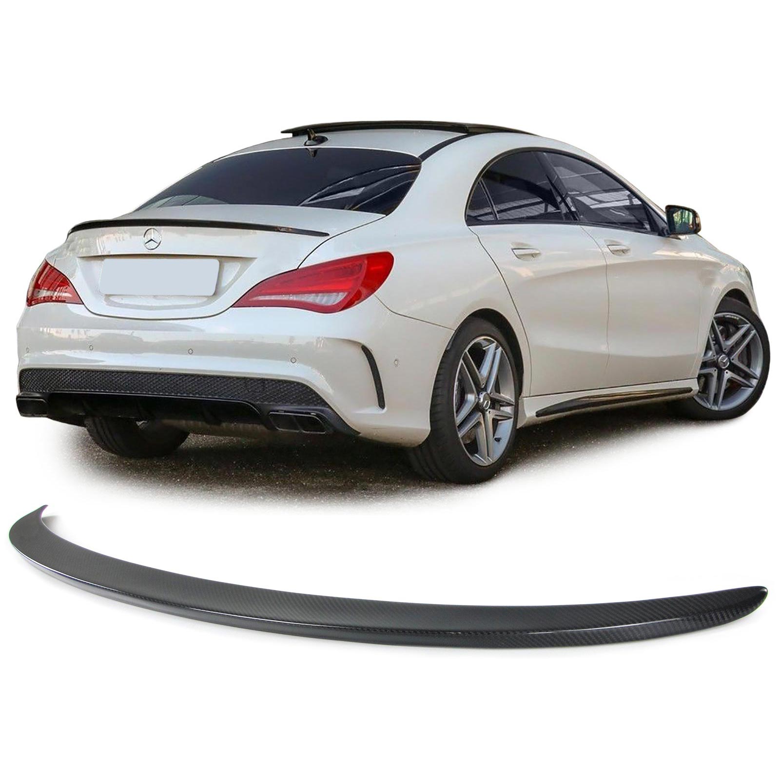 Achterlip Mercedes CLA C117 Carbon Spoiler