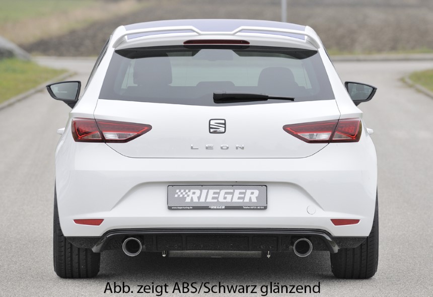 Diffuser Seat Leon F5 Rieger sportuitlaat links + rechts carbon-look