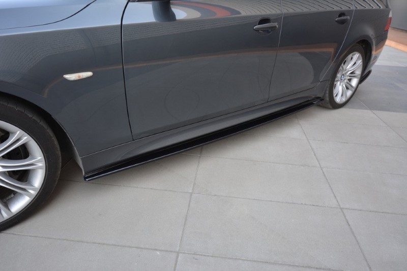Zijskirts Diffusers BMW 5 E60/61 M-PACK Glanzend Zwart