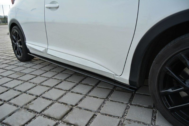 Zijskirts Diffusers Honda Civic Mk9 Facelift Glanzend Zwart