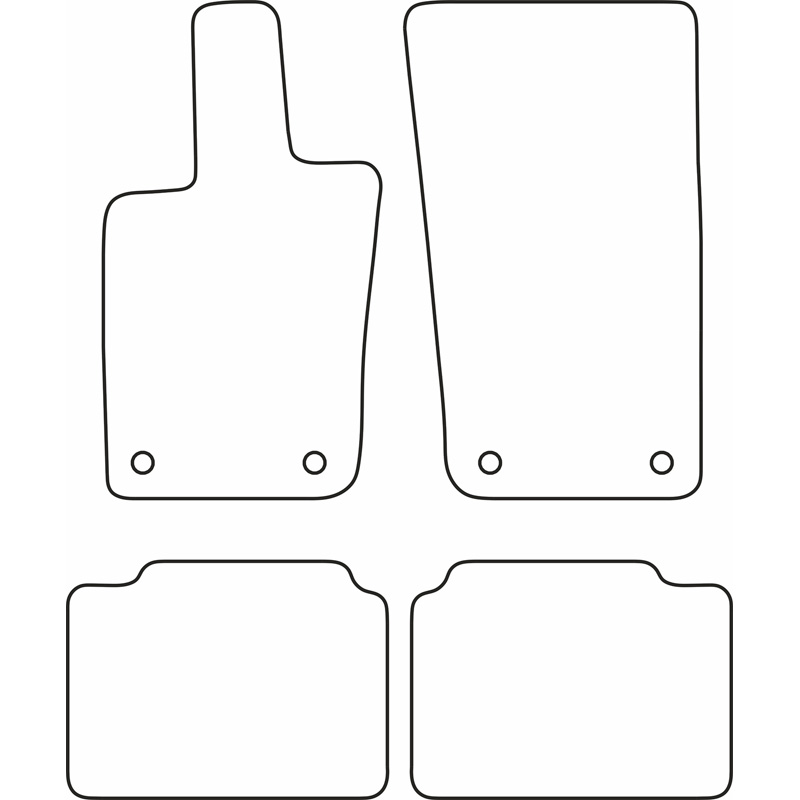 Set velour car mats  Porsche Panamera (971) 2016-