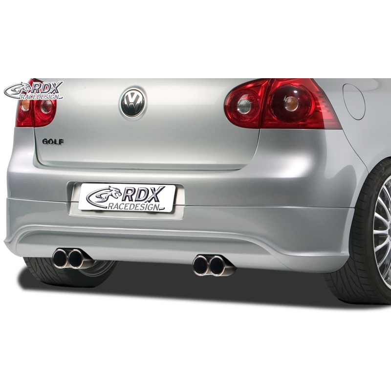 Rear bumper skirt  Volkswagen Golf V R32 Hatchback 3/5-doors 2003-2008 (exhaust left/right) excl. Variant/Plus (ABS)