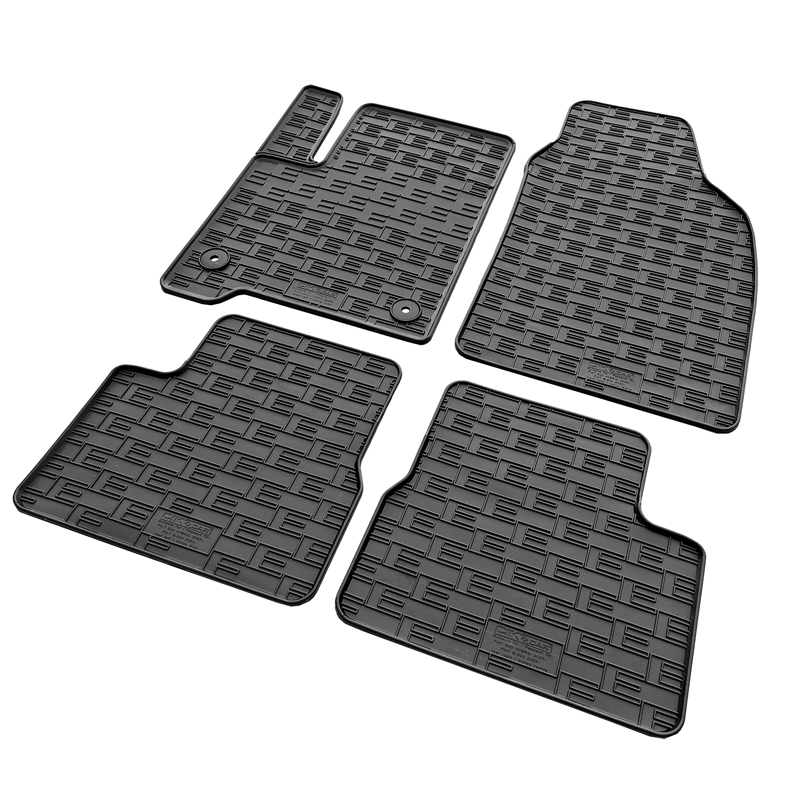 CIKCAR Rubber car mats set  Fiat 500 Hybrid 2026- (4-pieces + fixing system)