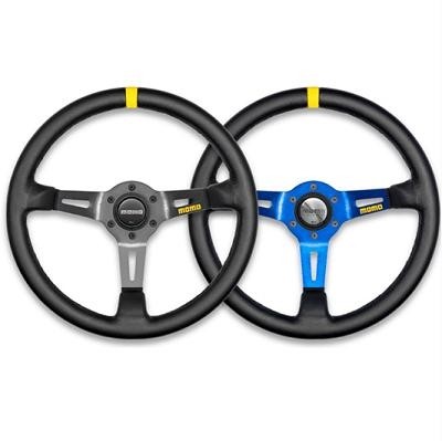 Sportstuur MOMO 350MM Model 8 Leder, zwart