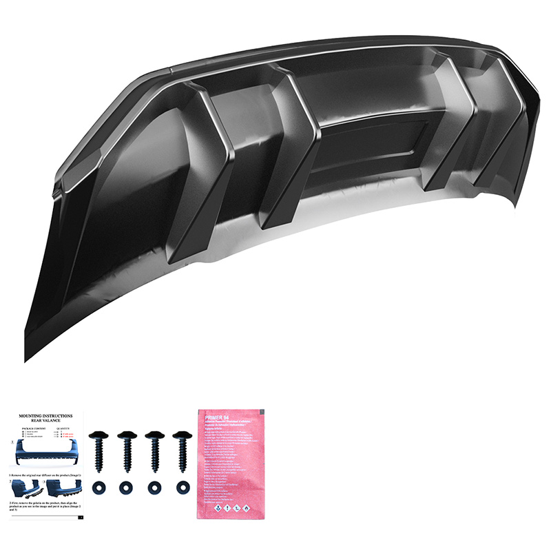 Oneway Rear Diffuser  Audi Q3 (F3N) Sportback S-Line 2019-2025 excl. RSQ3 - Gloss black