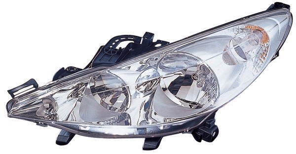 Koplamp rechts P 207 06-09 VALEO H7+H1