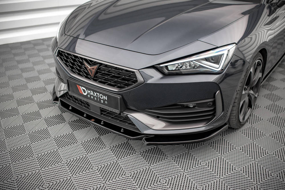 Voorspoiler V.3 Seat Leon Cupra Maxton Glans Zwart