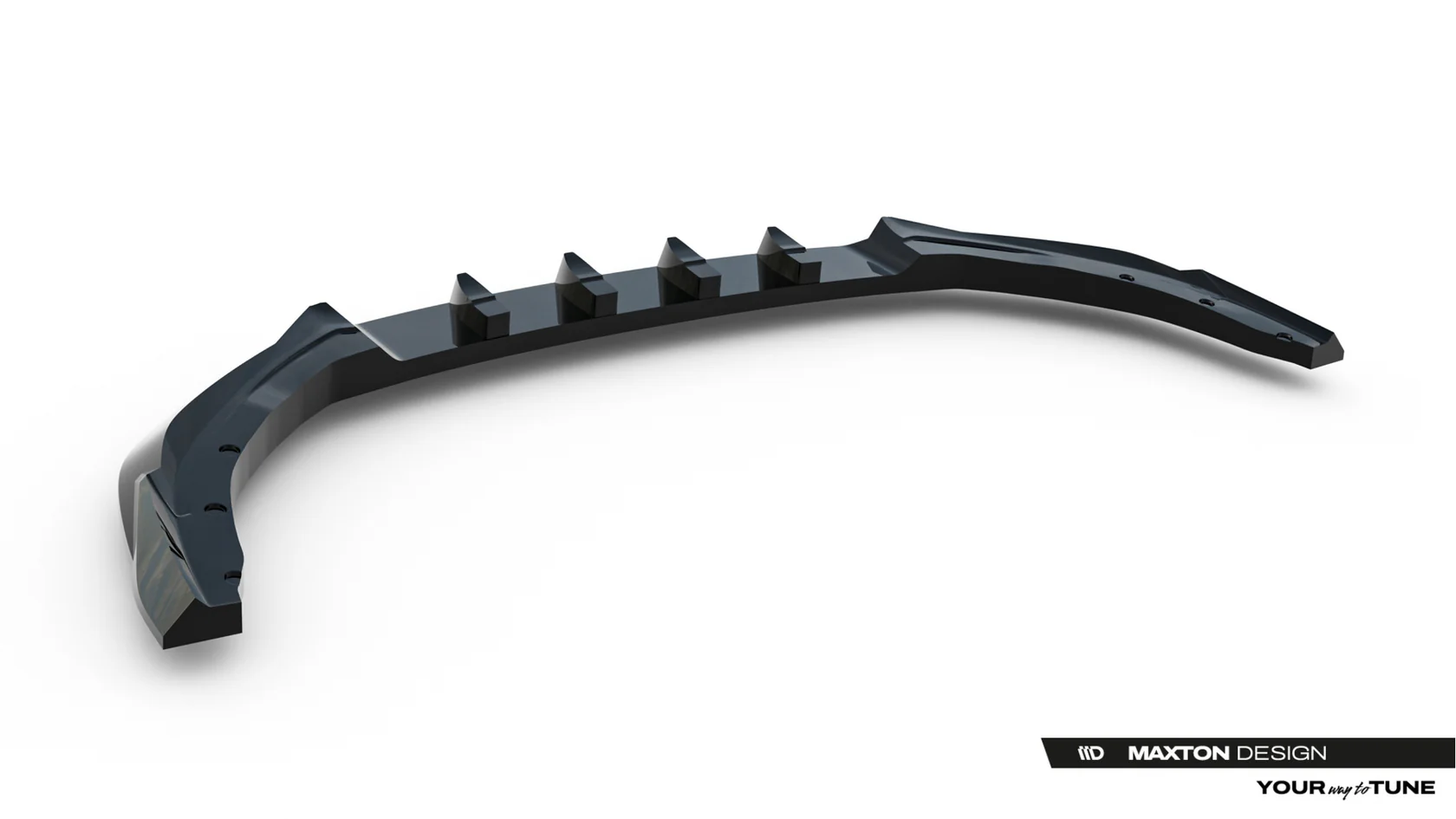 Voorspoiler MG 3 Mk1 Maxton V.2 Glans Zwart