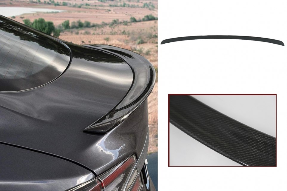 Achterklep Spoiler Tesla Model S Echt Carbon