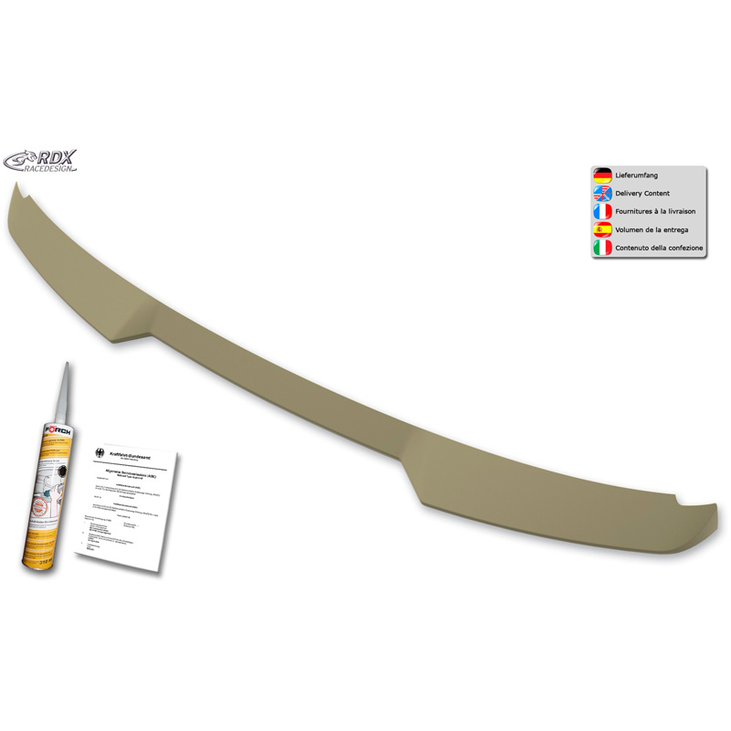 Dakspoiler  Volkswagen Caddy V Box/MPV 2020- (met achterklep) (PU)