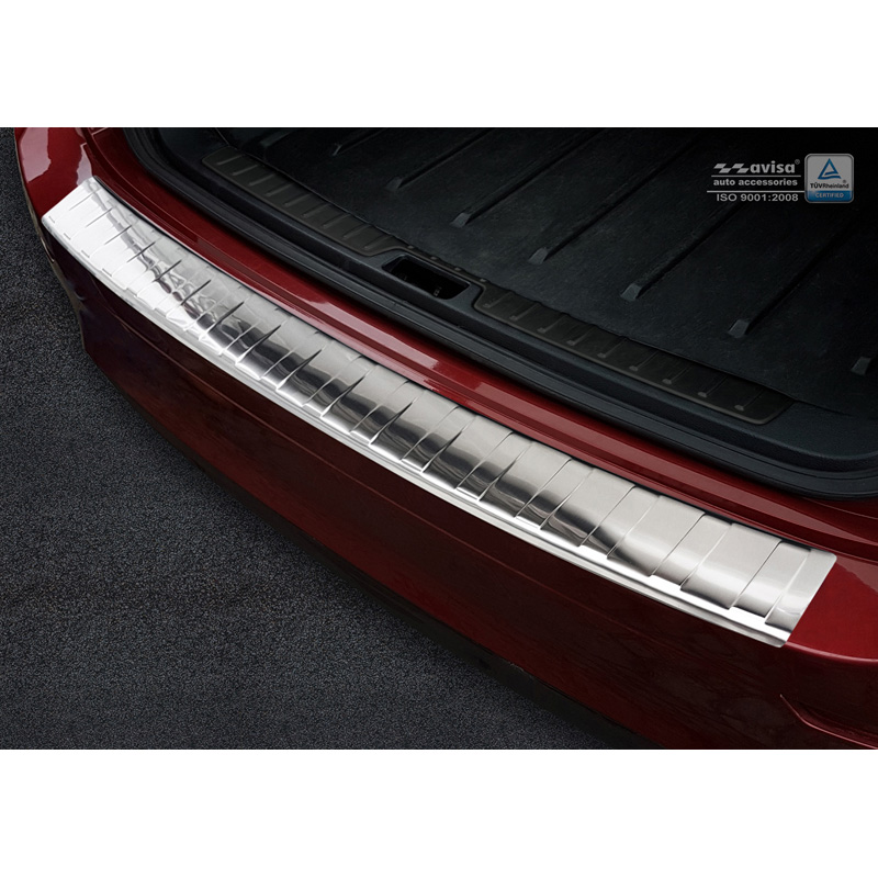 Stainless Steel Rear bumper protector  BMW X6 (E71) 2009-2014 'Ribs'