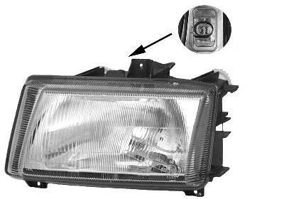 koplamp, H4, rechts, 01/2000-VW Polo, Sedan/Variant, 1994-2001