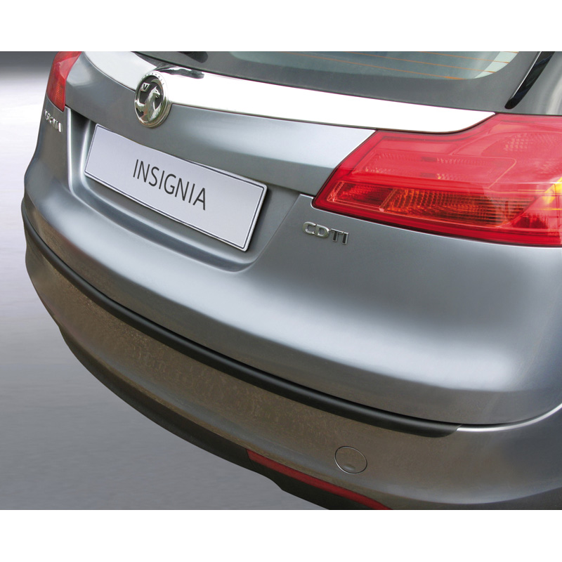 ABS Rear bumper protector  Opel Insignia Sportstourer 2009-2017 Black 'Ribbed'