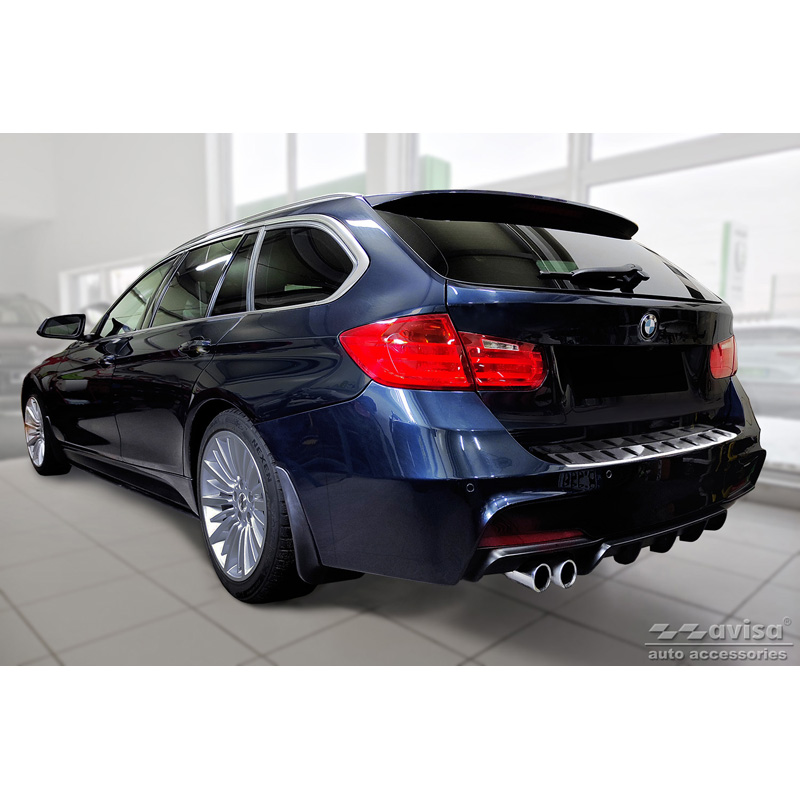 Stainless Steel Rear bumper protector  BMW 3-Series (F31) Touring (incl. M-pack) 2012-2015 & Facelift 2015-2019 'STRONG EDITION'
