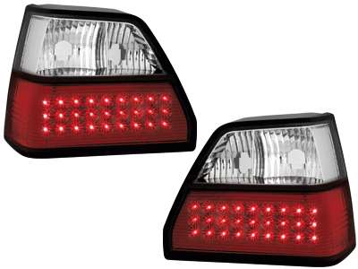 Achterlichten VW Golf II LED rood/wit clear