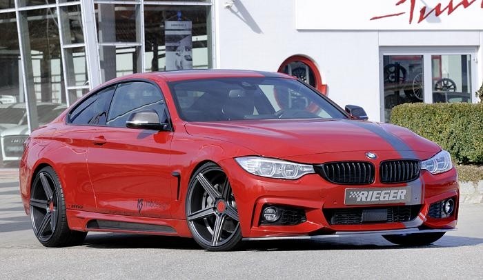 Voorspoiler lip BMW 4 serie F32/F33/F36 M pakket Carbon look