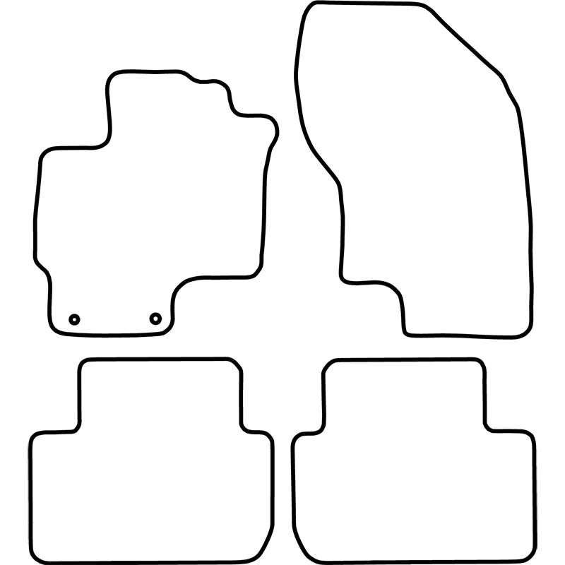 Set velour car mats  Mitsubishi Outlander III PHEV 2013-