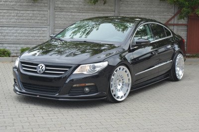 Voorspoiler VW Passat CC Glans Zwart