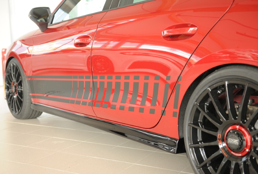 Zijskirts Seat Leon KL Rieger glans zwart
