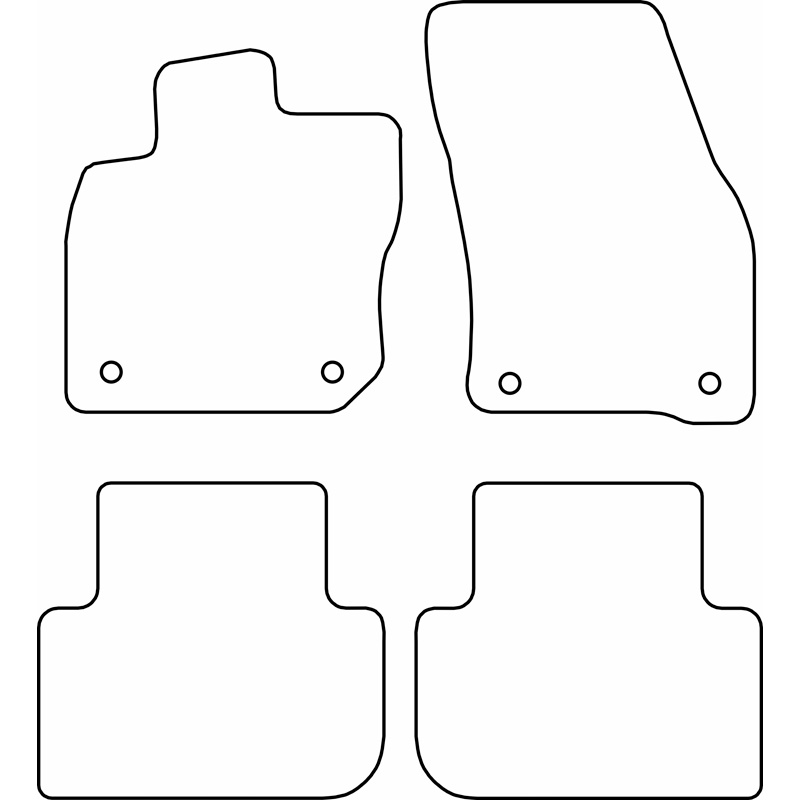 Set car mats  Volkswagen Tiguan III (CT1) eHybrid 2024-