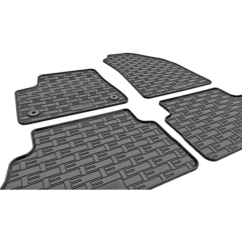 CIKCAR Rubber car mats set  Fiat Grande Panda EV 2025- (4-pieces + fixing system)