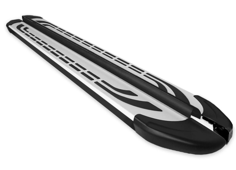 Treeplanken voor Mercedes M-Klasse W163 98-05 aluminium zwart