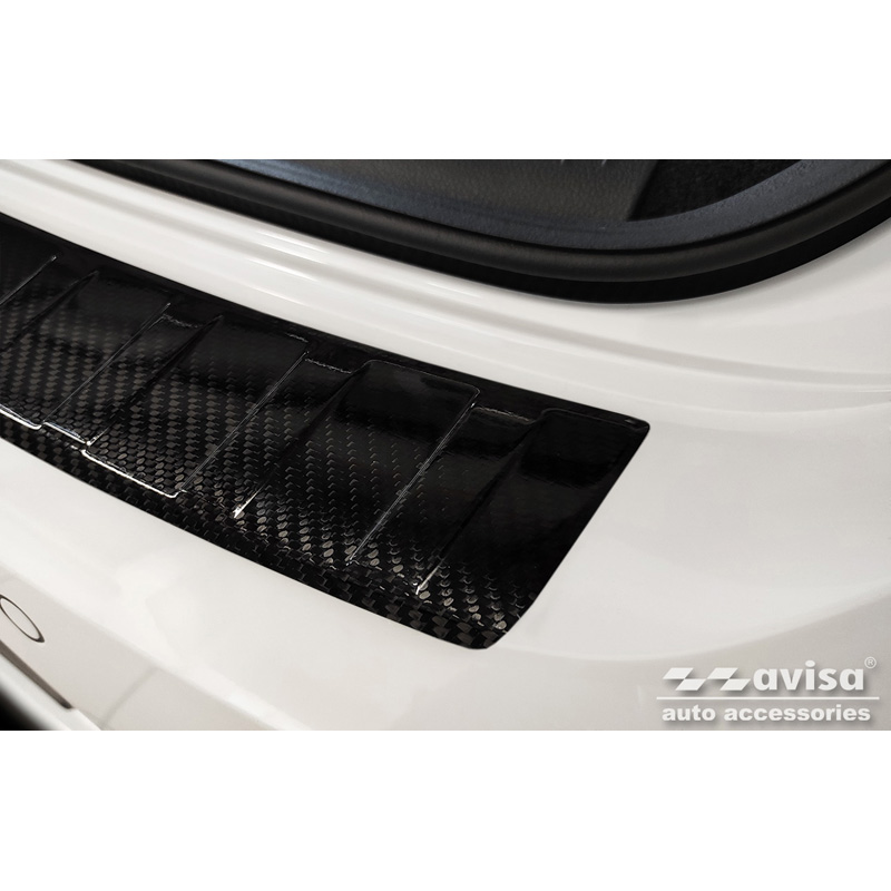 Real 3D Carbon Rear bumper protector  Volkswagen Arteon 2017-2020 & FL 2020- 'Ribs'