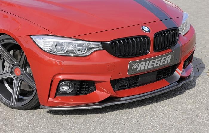 Voorspoiler lip BMW 4 serie F32/F33/F36 M pakket Carbon look