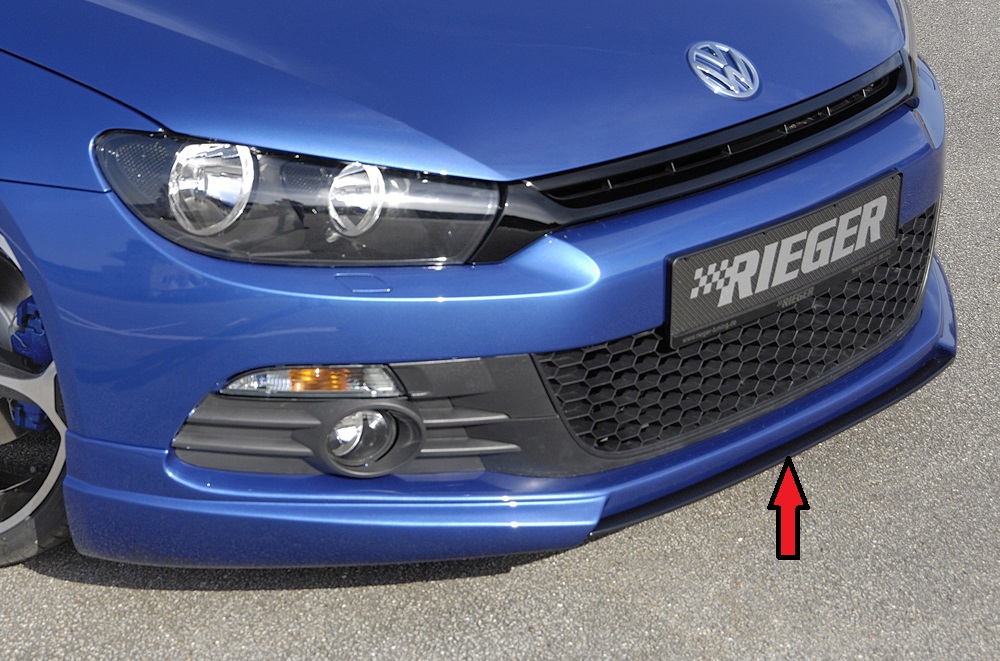 Voorspoiler Volkswagen Scirocco Rieger Carbon