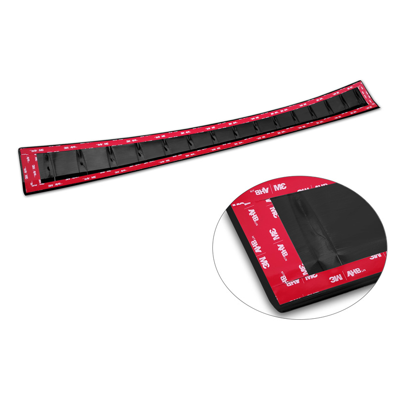 Black Stainless Steel Rear bumper protector  Mazda 2 Hybrid 2022- 'Ribs'