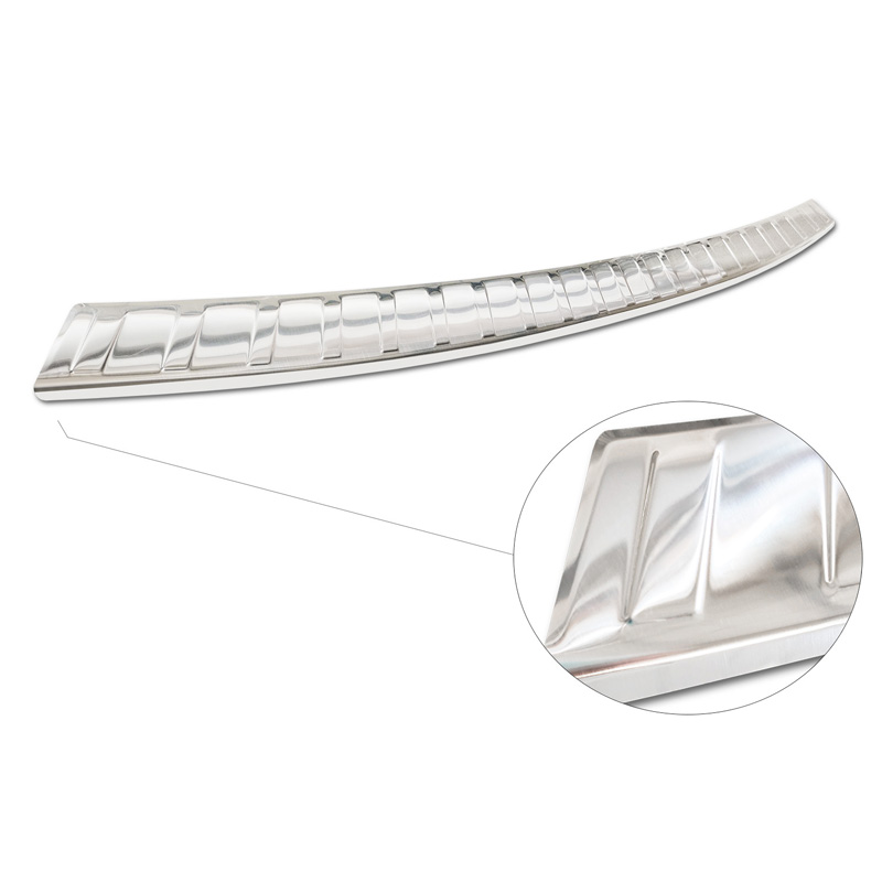 Stainless Steel Rear bumper protector  BMW iX3 (G08) 2020- 'Ribs'