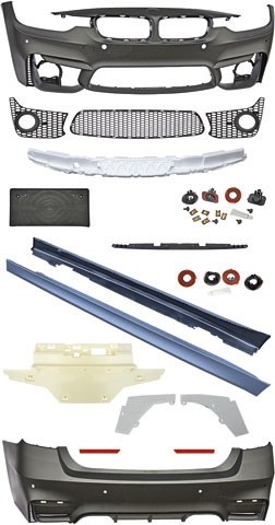 Bodykit Bumper set BMW F30 EVO-Look