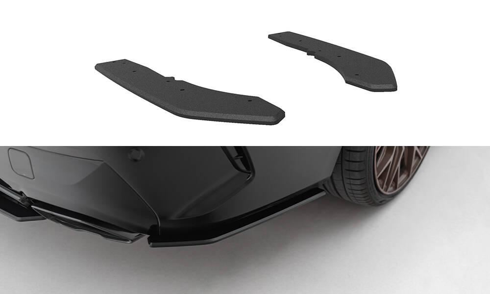 Street Pro Achterzij spoilers BMW M440i G22 / G23 Maxton Glanzend zwart
